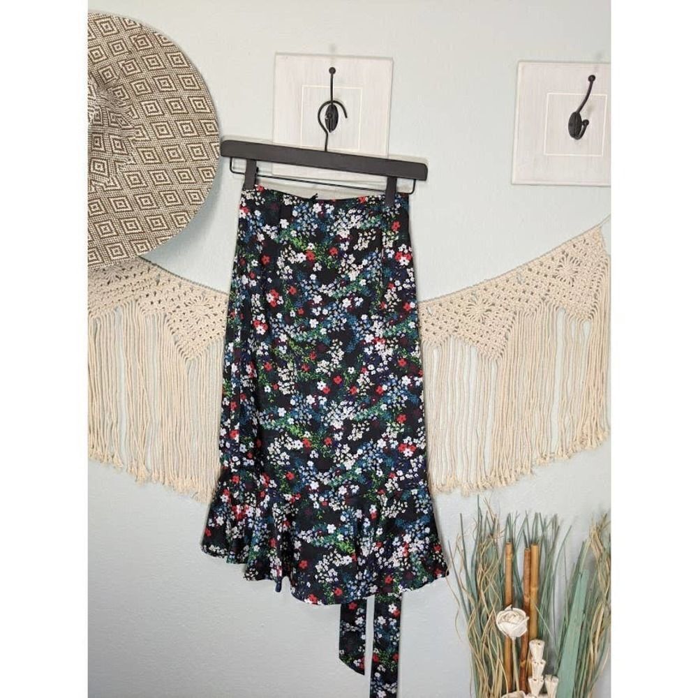 Rebecca Minkoff Floral Wrap Skirt